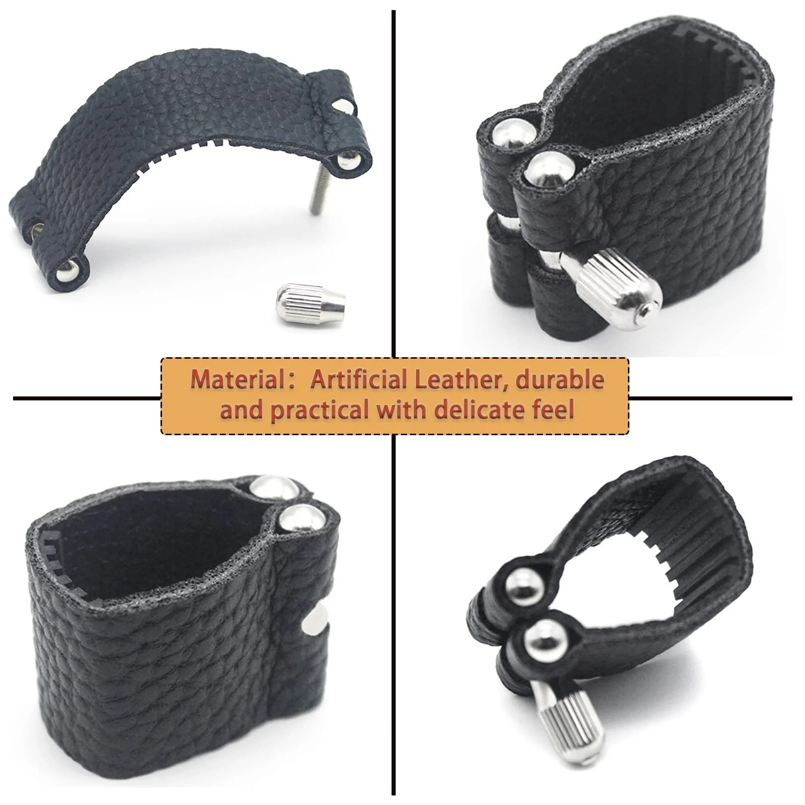 Clarinet Mouthpiece Ligature Fastener, Artificial Leather Clarinet Ligature Fastener, B Flat Clarinet Ligature Fastener, Clarinet Parts Clarinet B - Image 4