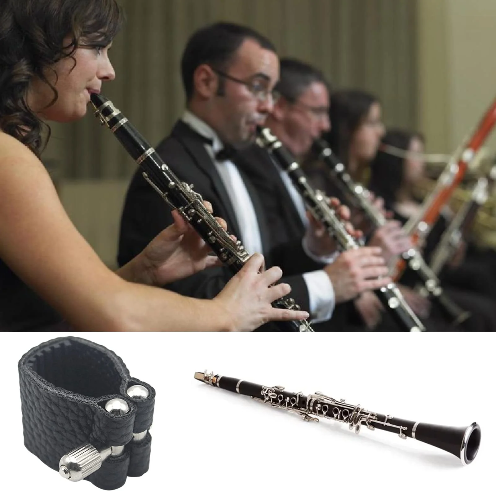 Clarinet Mouthpiece Ligature Fastener, Artificial Leather Clarinet Ligature Fastener, B Flat Clarinet Ligature Fastener, Clarinet Parts Clarinet B - Image 5