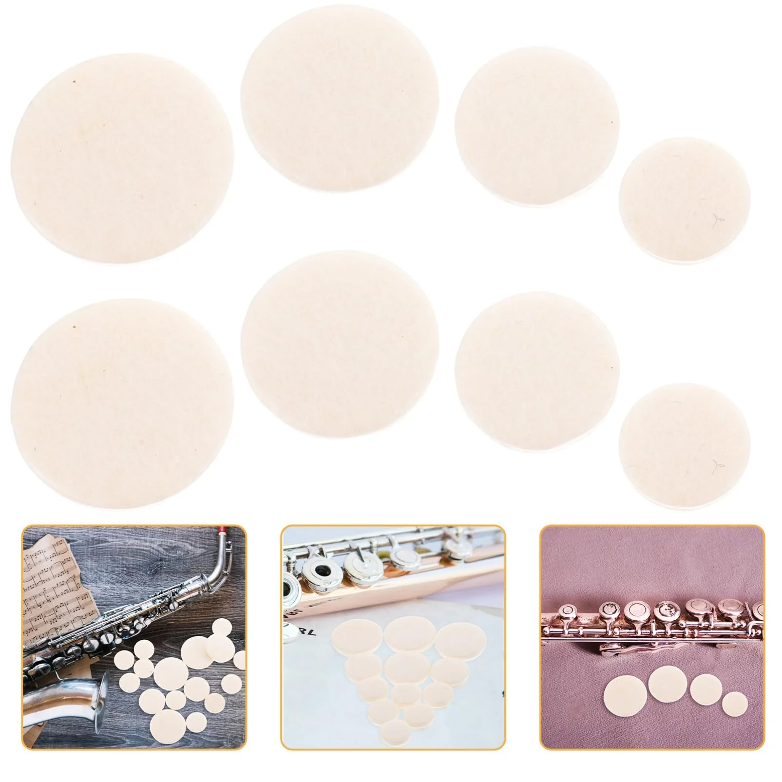 Clarinet Pads 34Pcs Clarinet Pads Bb Clarinet Woodwind Instrument Pads Woodwind Clarinet Pads Clarinet Pads Replacement Kit - Image 9