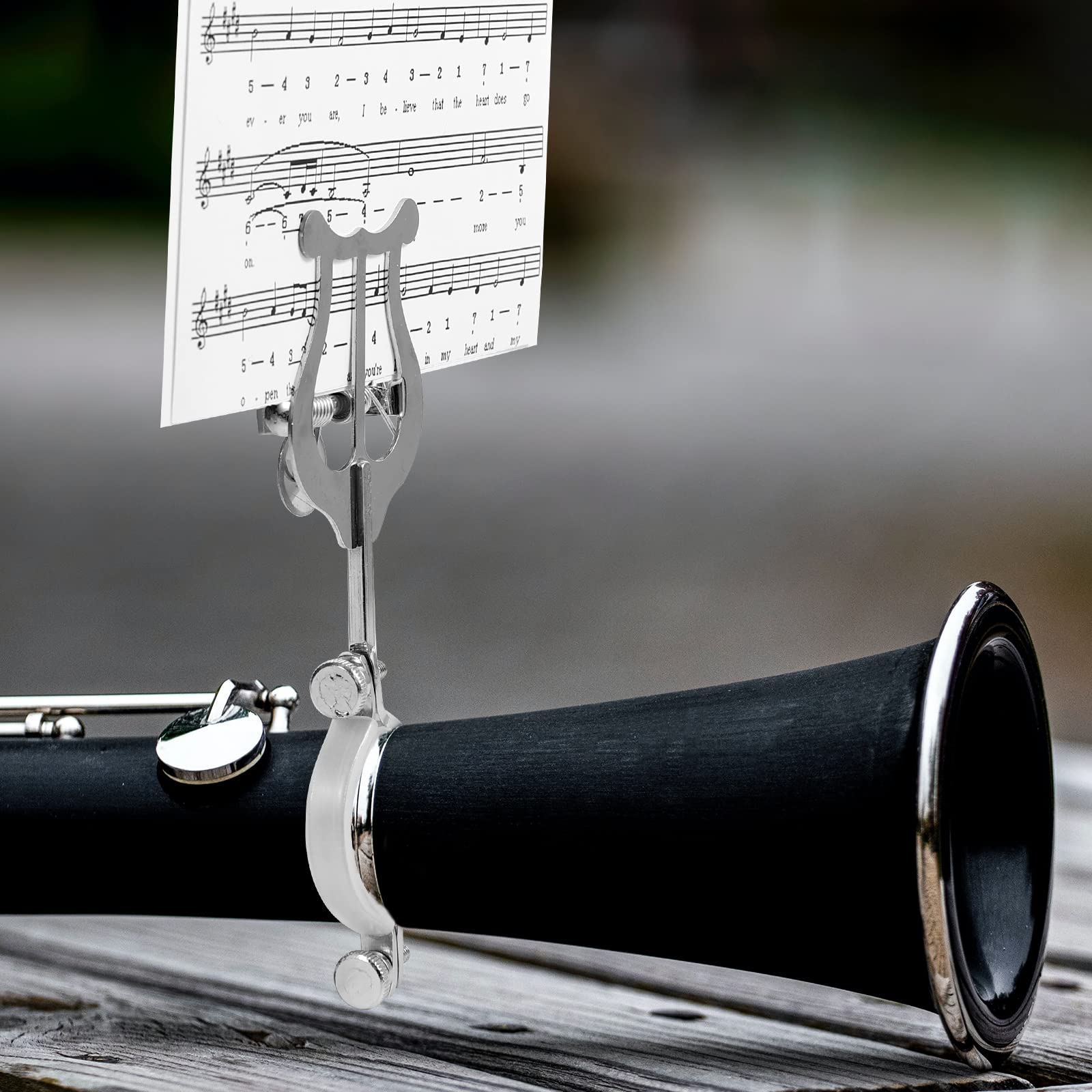 Clarinet Sheet Music Clip, Clarinet Lyre Music Clip Music Book Clip Clarinet Music Holder Music Book Clip for Practicing Beginners Marching Band - Image 5