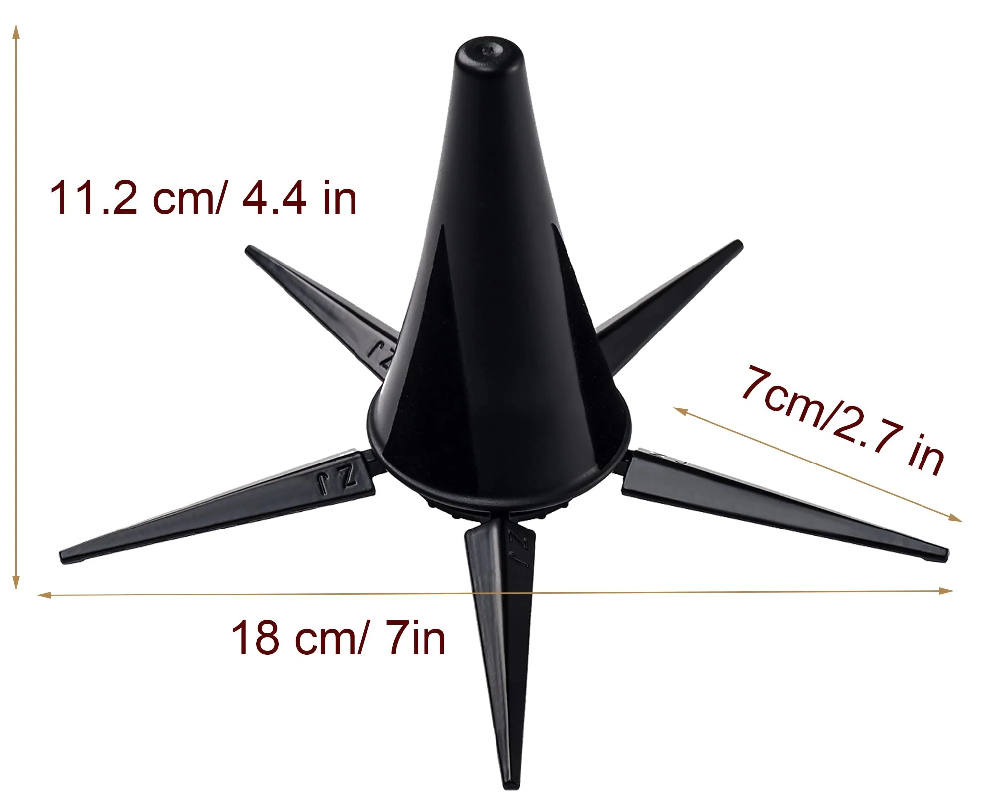 Clarinet Stand 5-Leg Metal Portable Foldable Holder Accessory for wind instruments - Image 2
