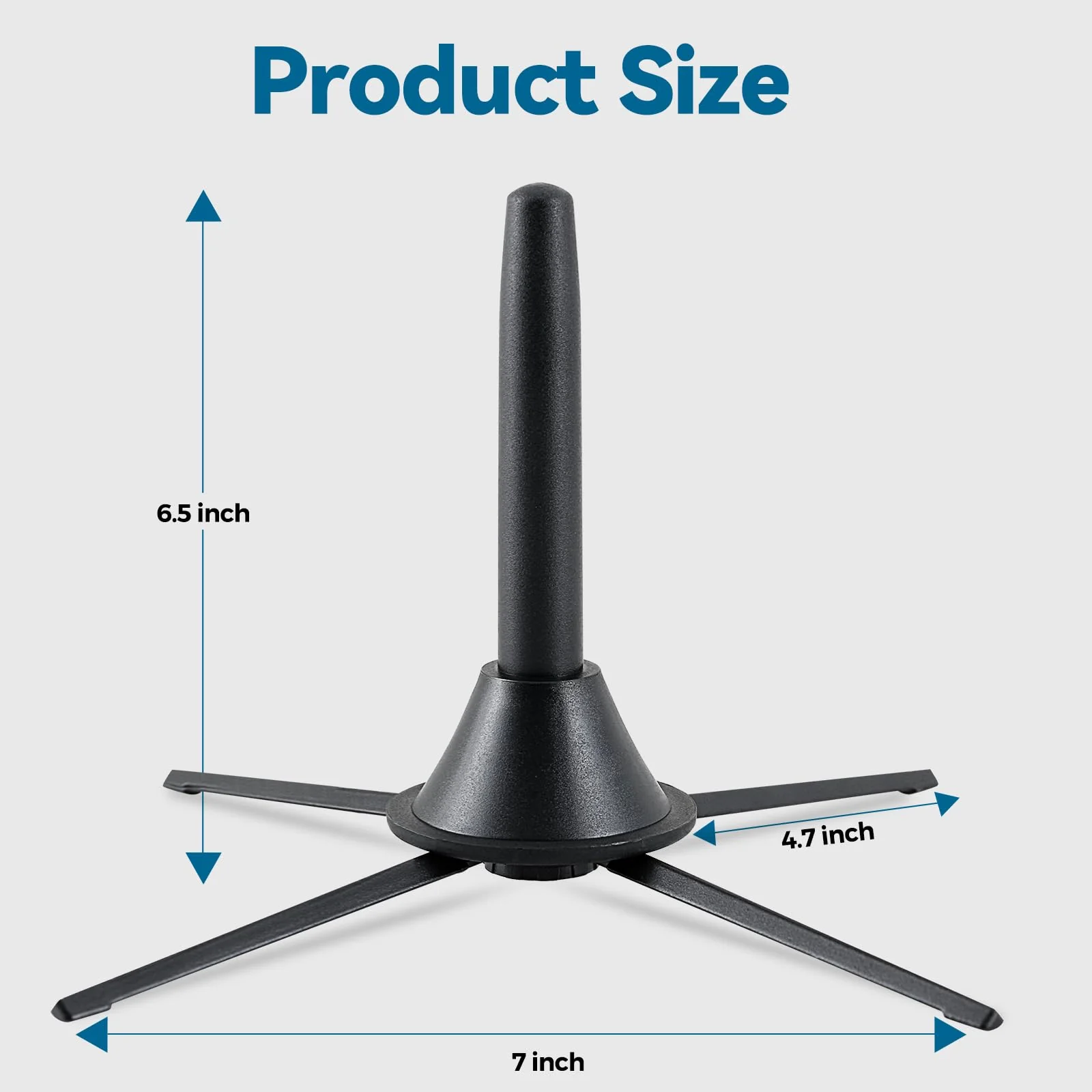 Clarinet Stand Black Portable Clarinet Stand, Professional Foldable Clarinet Stand,4-Leg Support Clarinet Stand,Stable and Scratch-Resistant Clarinet Stand. - Image 6