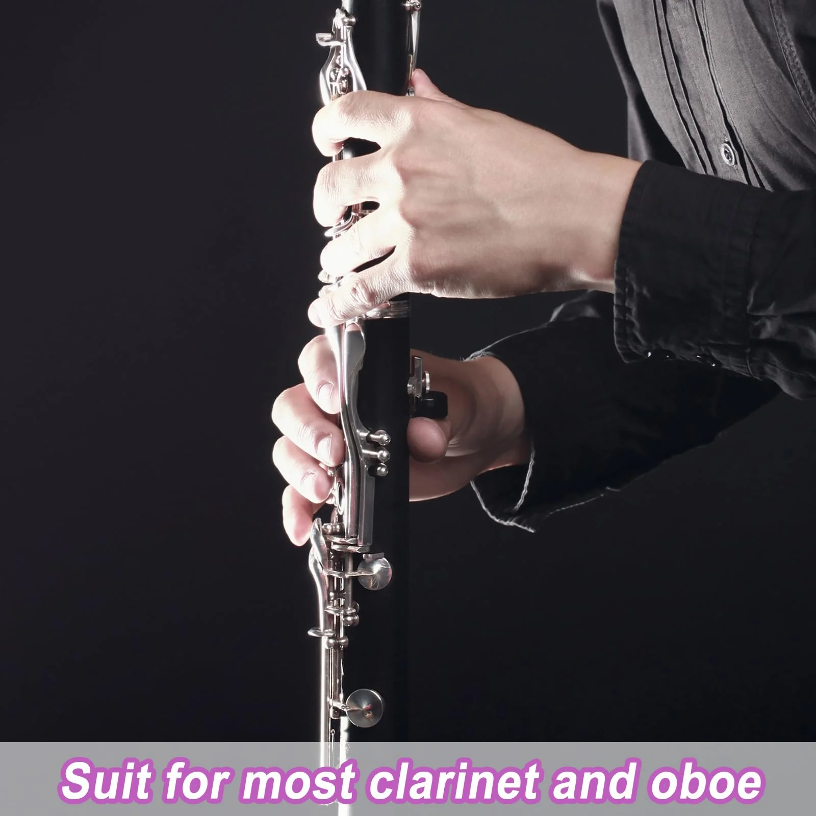 Clarinet Thumb Rest Cushion,12 Pcs Rubber Clarinet & Oboe Thumb Protector for Woodwind Instrument(6 Colors) - Image 7