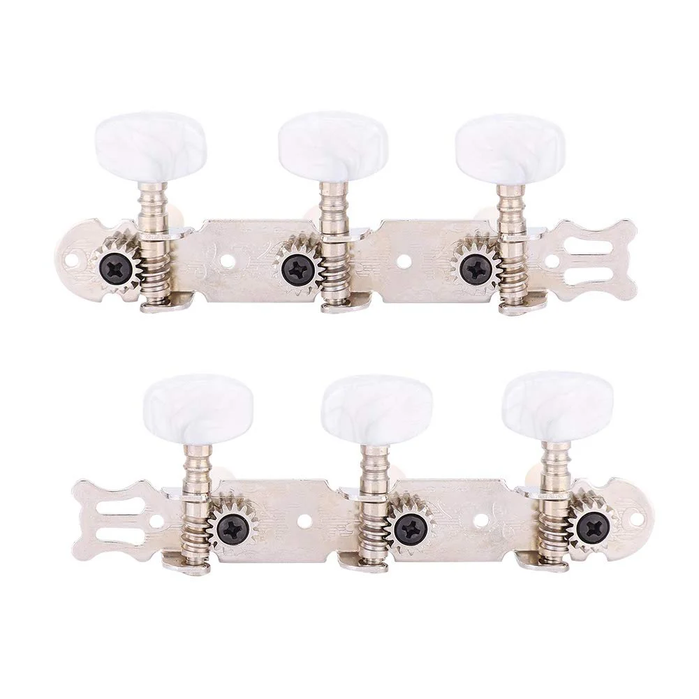 Classical Guitar Machine Heads,3+3 Acrylic Guitar String Tuning Peg Tuners Machine Heads Set Classical Guitar Replacement Accessories Wooden guitar accessories - Image 7