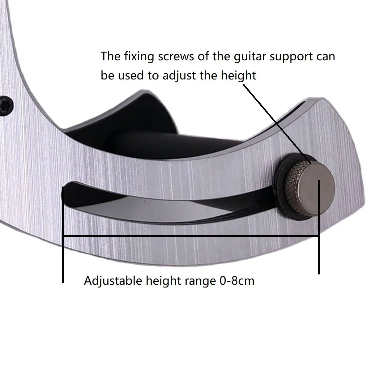 Classical Guitar Support Professional Guitar Rest Support Guitar Foot Stool Adjustable Classical Guitar Lifter Guitar Leg Rest Bracket for Classical Guitarists Black - Image 5