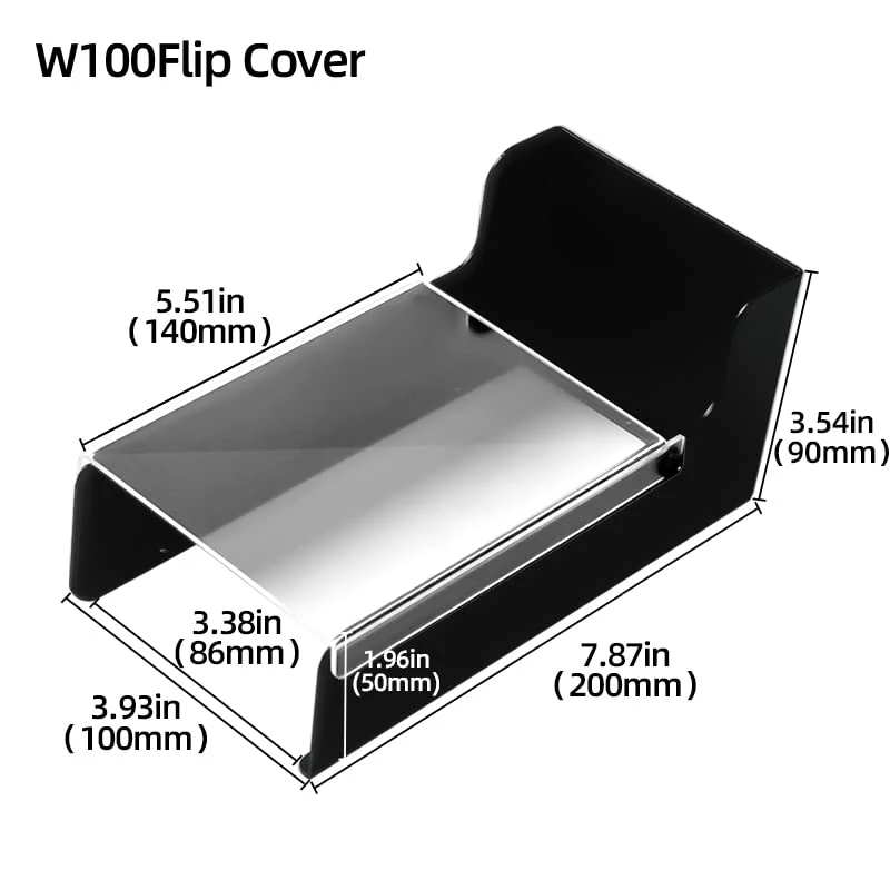 Clear Flip Cap Keypad Rain Cover,High Quality Galvanized Iron Material Rain Covers For Outdoor Electronics Card Reader/Door Keypad/Door Access/Attendance Machine - Image 5