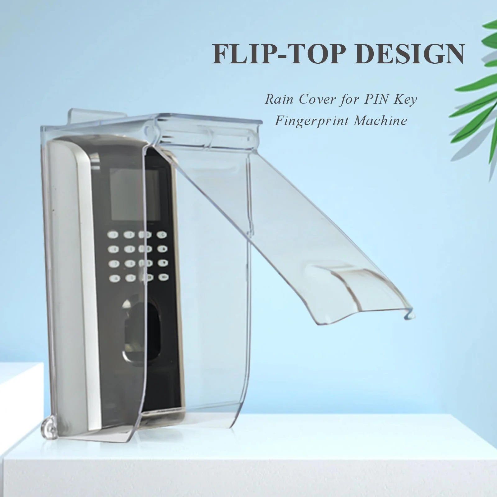 Clear Gate Outdoor Keypad Cover,Flip Access Control Rain Cover，Doorbell rain cover Compatible for Ring Doorbell/Lock Keypad/Attendance Machine/Door Keypad - Image 2