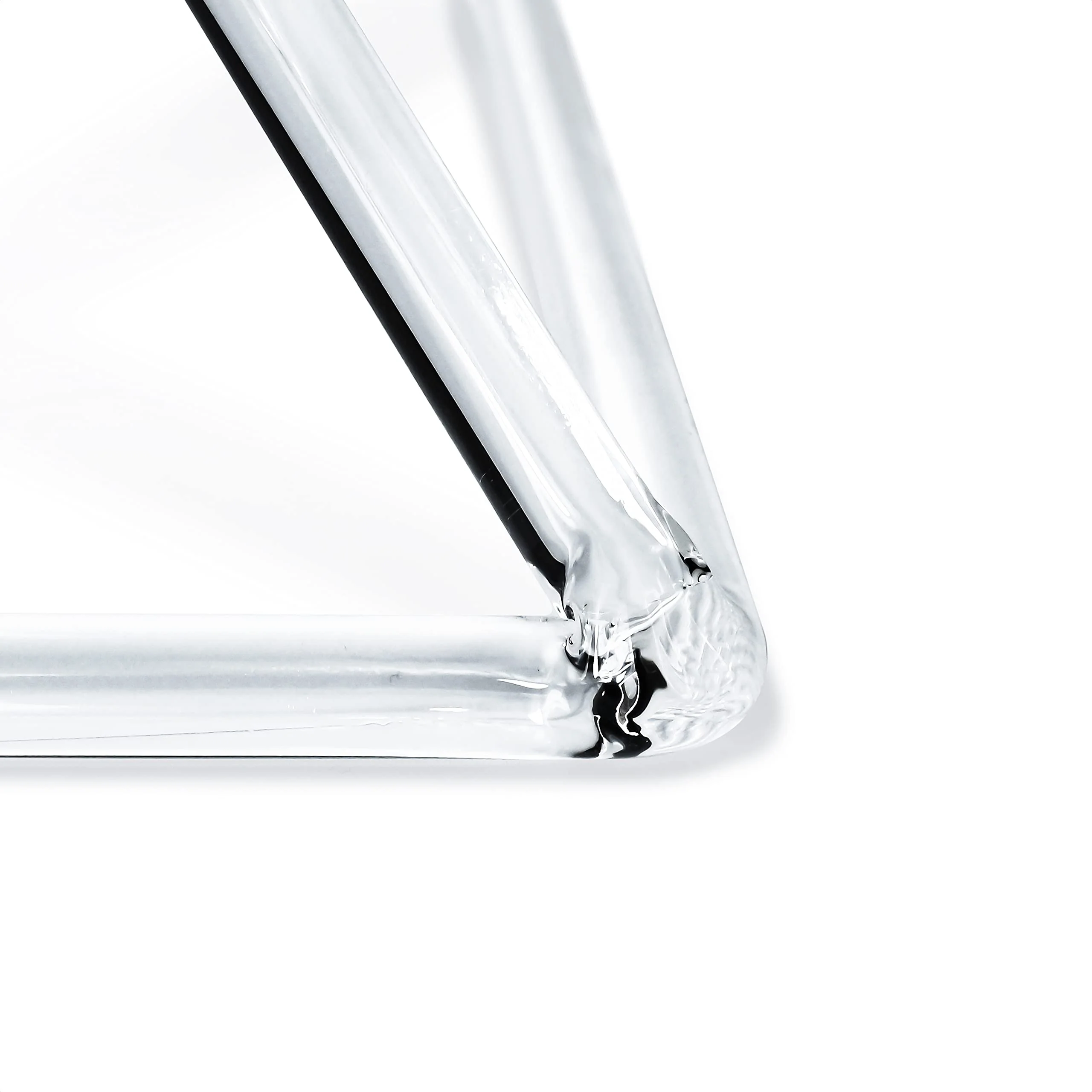 Clear Quartz Crystal Singing Pyramid 4 inch With Crystal Singing Bowl Striker - Image 8