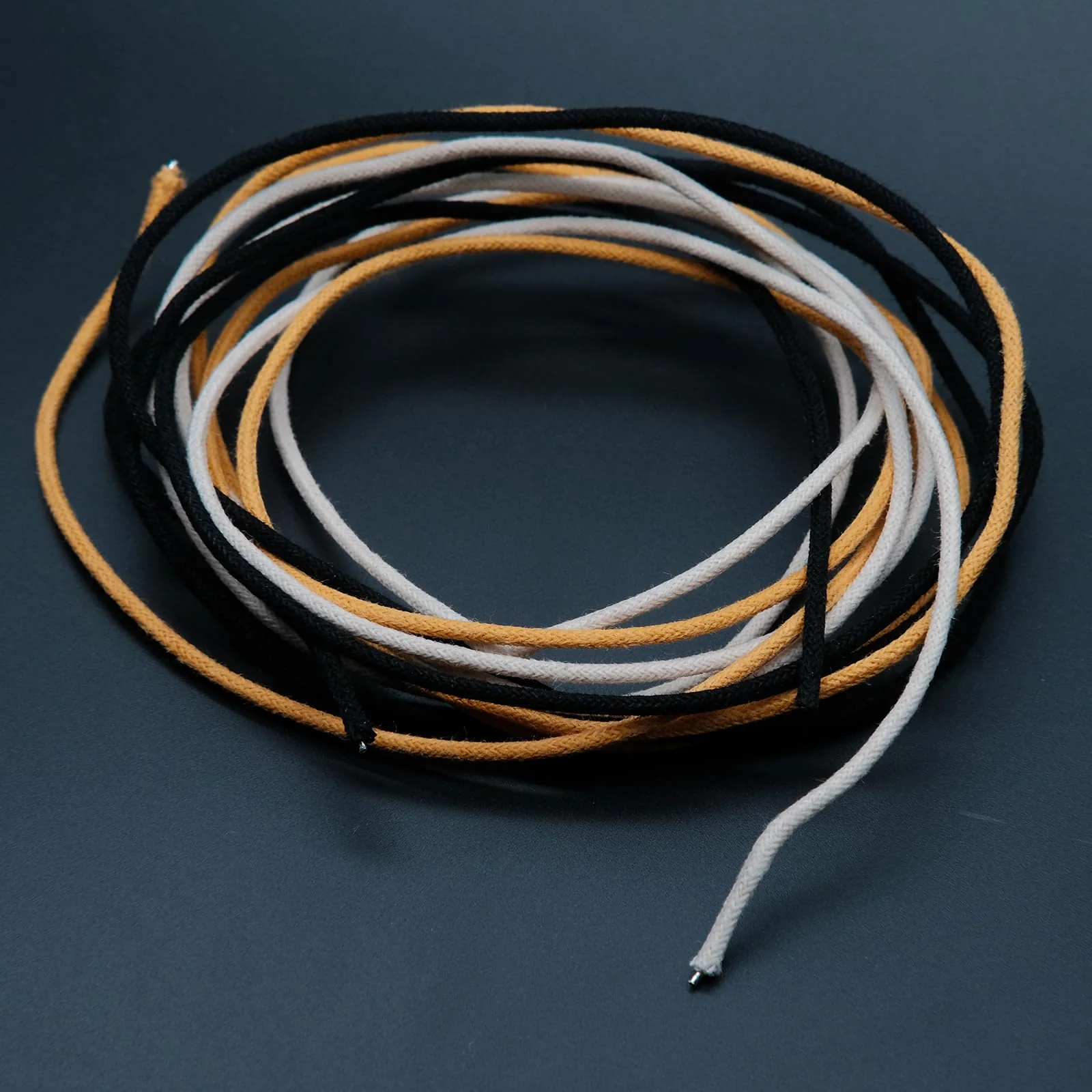 Cloth-covered Waxed Vintage-style Pushback Guitar Wire -10 Feet (3.3-white/3.3-black/3.3-yellow) Pushback Wire for Electric Guitar Upgrades Kits - Image 5