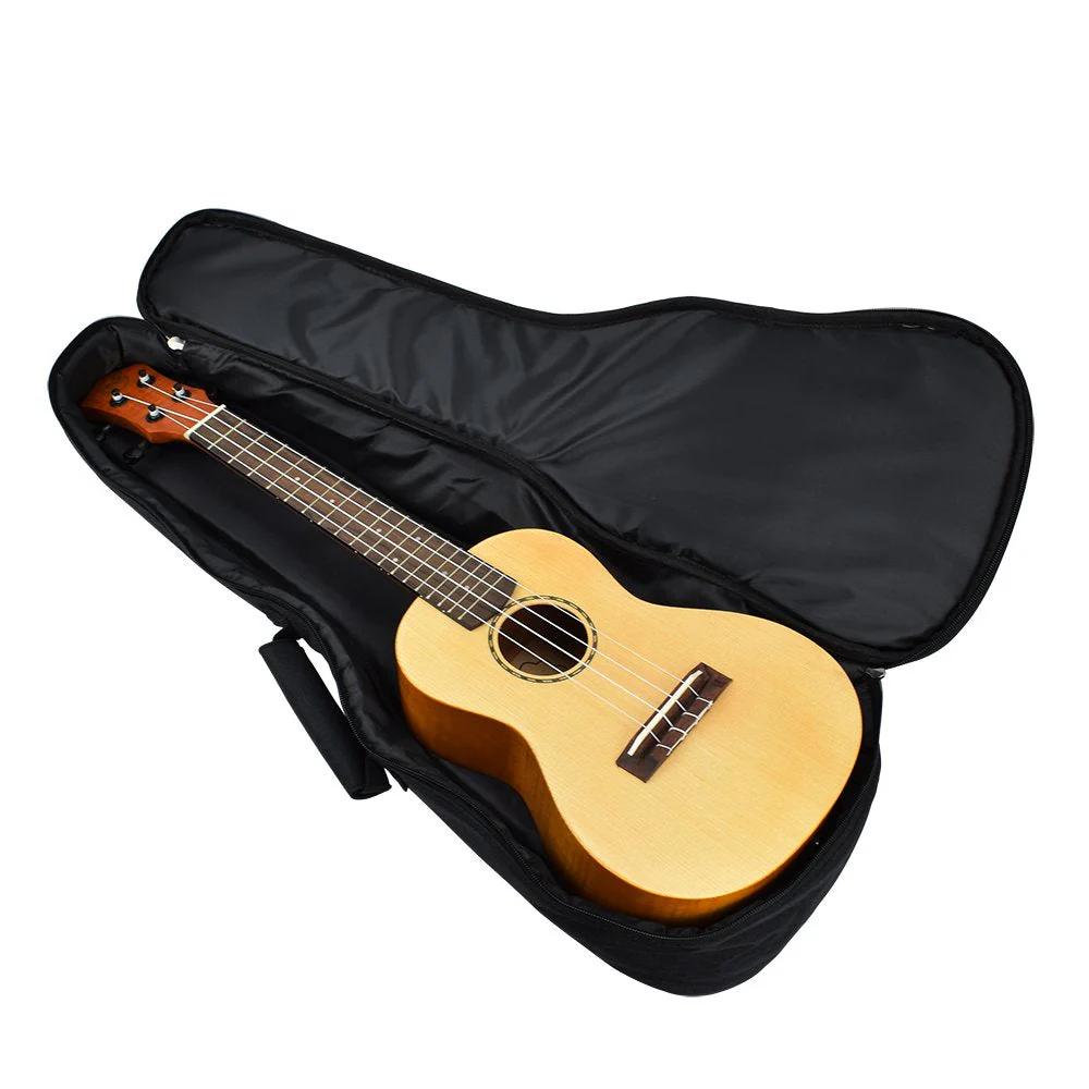 CLOUDMUSIC Ukulele Case Gig Bag Padded Backpack For Soprano 21" Inch(Soprano, Black) - Image 6