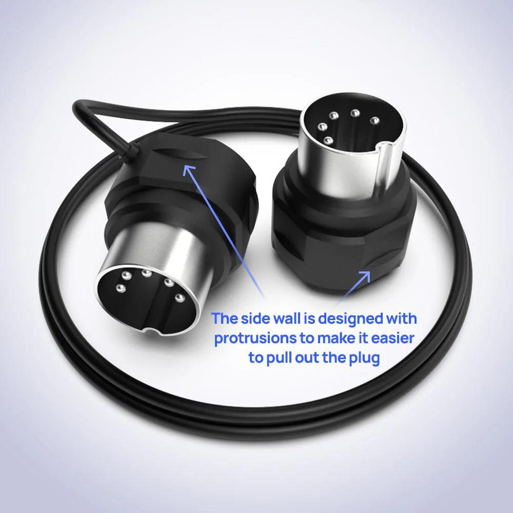 CME MIDI Cable 4-Pack - 2FT / 60cm, 5-pin DIN, Low-Profile - Mirrored 45-Degree Angled Ultra-Thin Plugs for Compact Spaces - Ideal for MIDI Interface, Pedalboard, Keyboard - Image 4