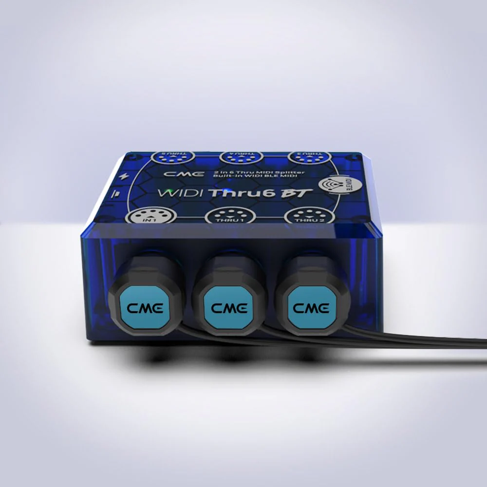 CME MIDI Cable 4-Pack - 2FT / 60cm, 5-pin DIN, Low-Profile - Mirrored 45-Degree Angled Ultra-Thin Plugs for Compact Spaces - Ideal for MIDI Interface, Pedalboard, Keyboard - Image 7