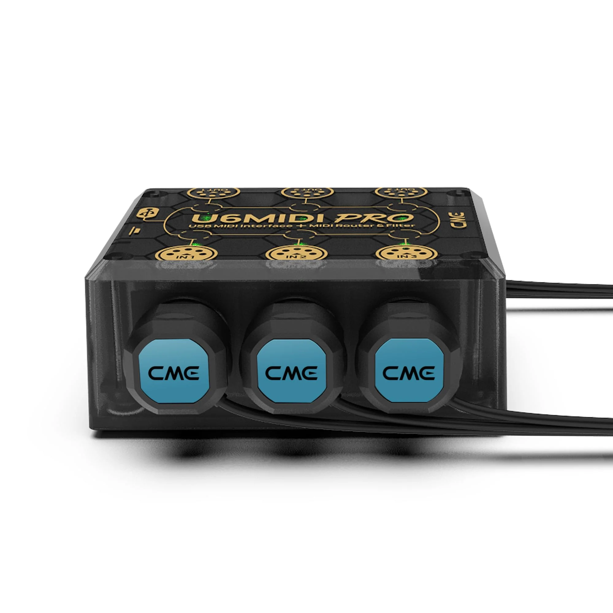 CME MIDI Cable 4-Pack - 3FT / 90cm, 5-pin DIN, Low-Profile - Mirrored 45-Degree Angled Ultra-Thin Plugs for Compact Spaces - Ideal for MIDI Interface, Pedalboard, Keyboard - Image 8