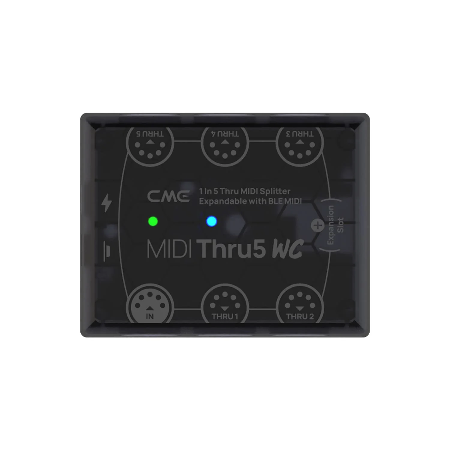 CME MIDI Thru5 WC - Premium 1-to-5 MIDI Thru - High-precision 1-in-5-out wired transmission with high-speed optocoupler for error-free synchronization of all MIDI devices via 5-pin DIN - Image 2