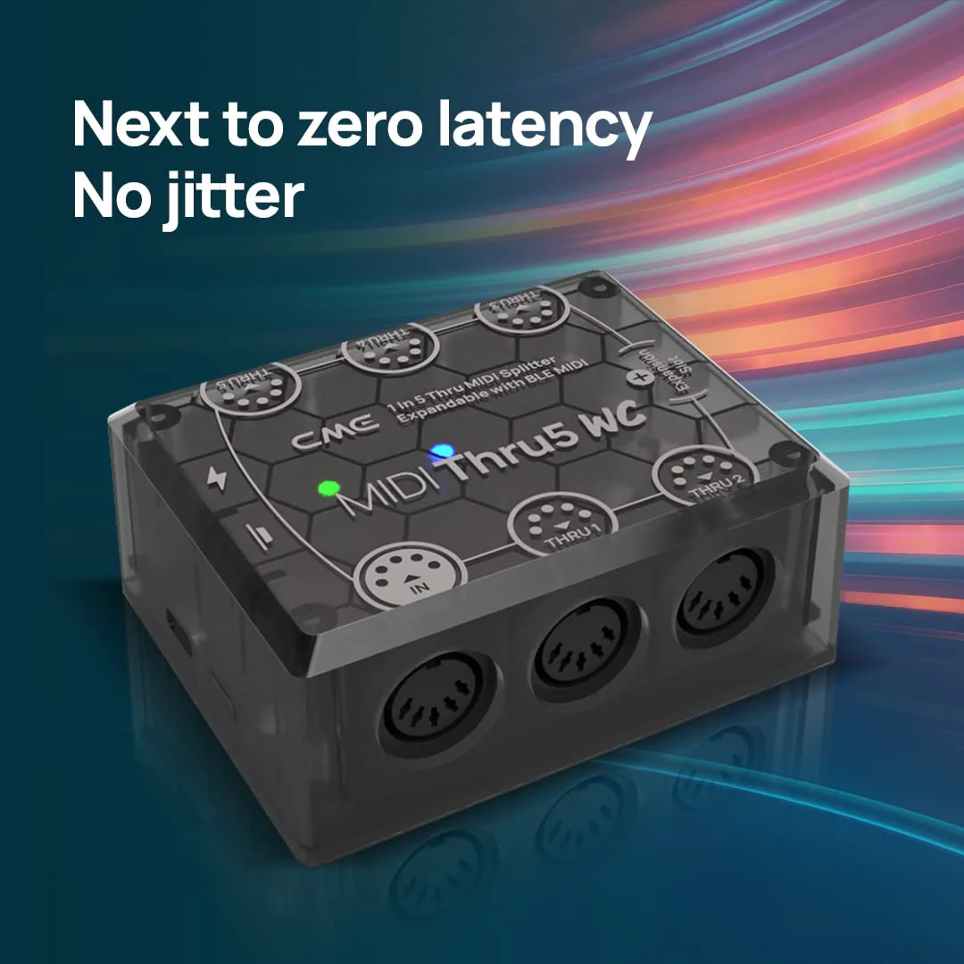 CME MIDI Thru5 WC - Premium 1-to-5 MIDI Thru - High-precision 1-in-5-out wired transmission with high-speed optocoupler for error-free synchronization of all MIDI devices via 5-pin DIN - Image 7