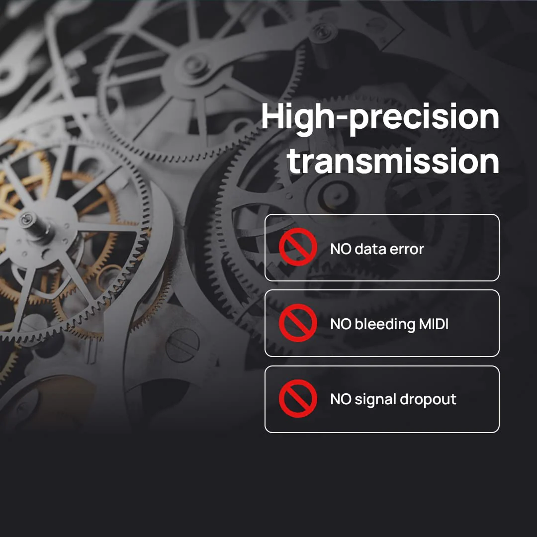 CME MIDI Thru5 WC - Premium 1-to-5 MIDI Thru - High-precision 1-in-5-out wired transmission with high-speed optocoupler for error-free synchronization of all MIDI devices via 5-pin DIN - Image 8