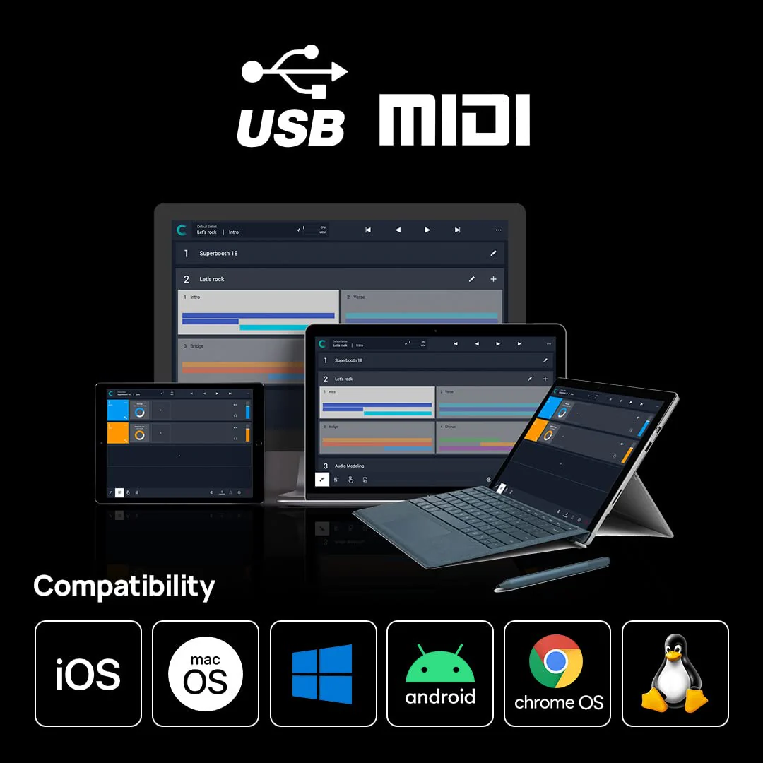 CME U2MIDI Pro - High-Speed USB MIDI Cable with Filter and Mapper - Plug & Play USB-to-MIDI Interface for Computer/Laptop/PC to MIDI Instrument/Device - 6.5ft - Image 5