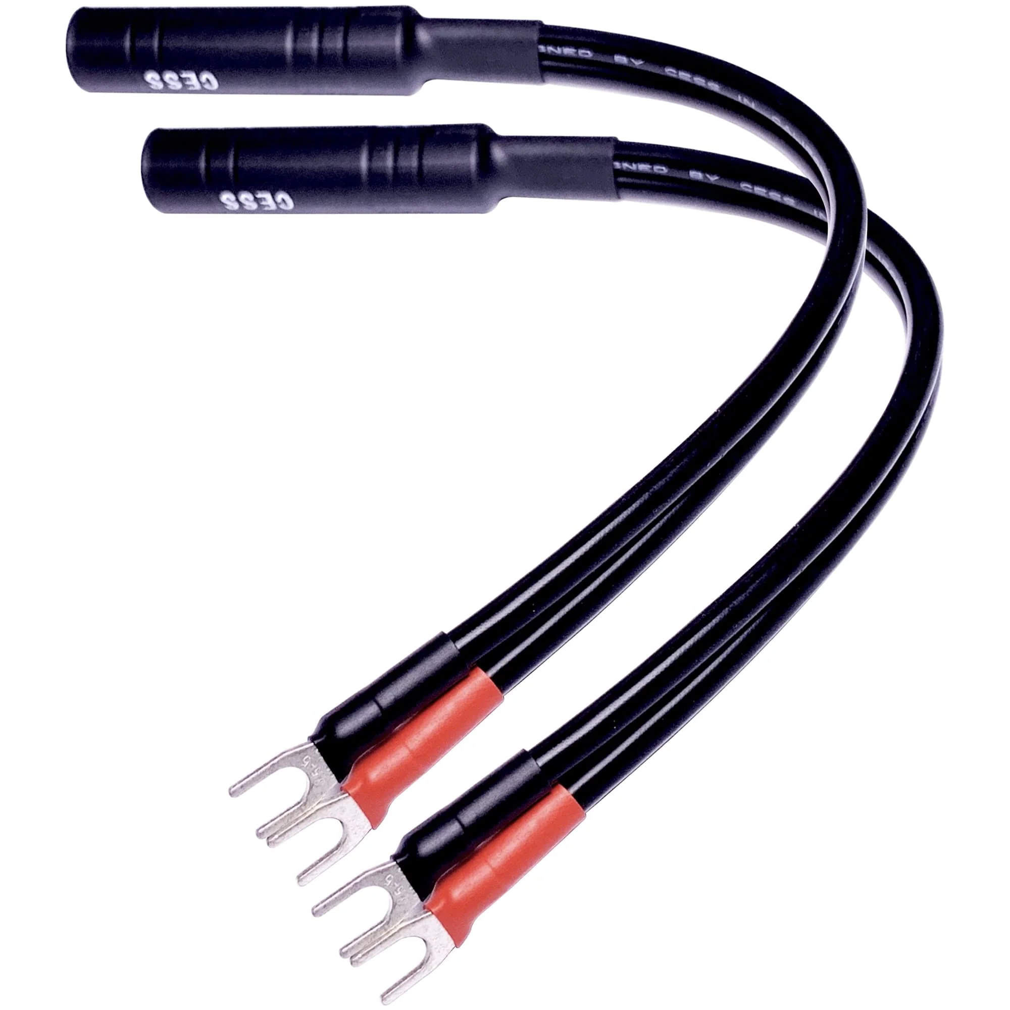CNCESS CESS-002S Barrier Spade Fork to 1/4 Inch TS Speaker Cable Adapter (Small Spade) (Pack of 2) Small Spade (Pack of 2) - Image 4
