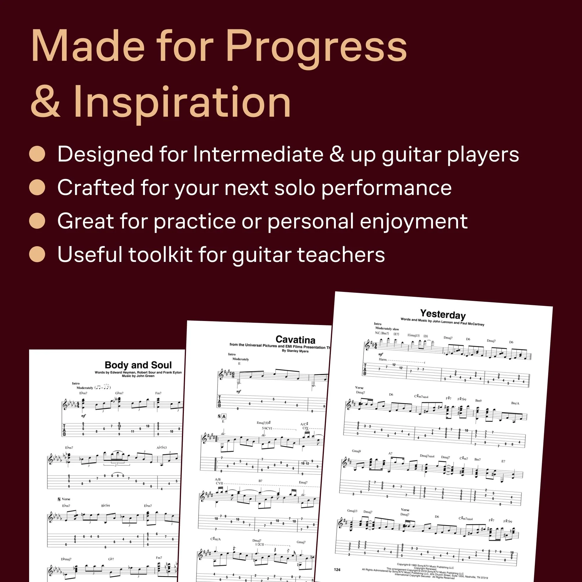 Cocktail Guitar | Essential Anthology of Solo Guitar Arrangements | 24 Classic Songs in Tablature and Standard Notation | Includes Online Audio with Slowdown and Looping Features - Image 5