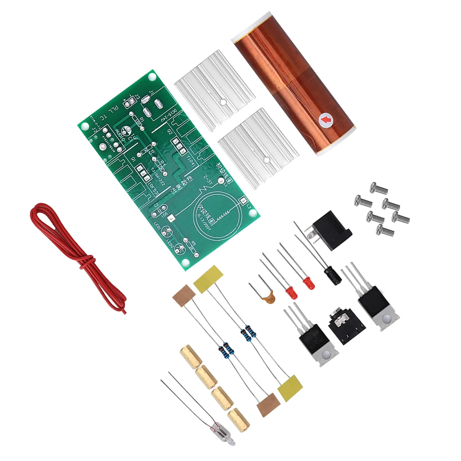 Coil Module, Arc Plasma Speaker Mini Coil DIY Electronic Kit Tool 15 W DC 15-24 V 2 A, Electronic Coil Teaching Learning Module, Wireless Transmission Coil, Default - Image 9