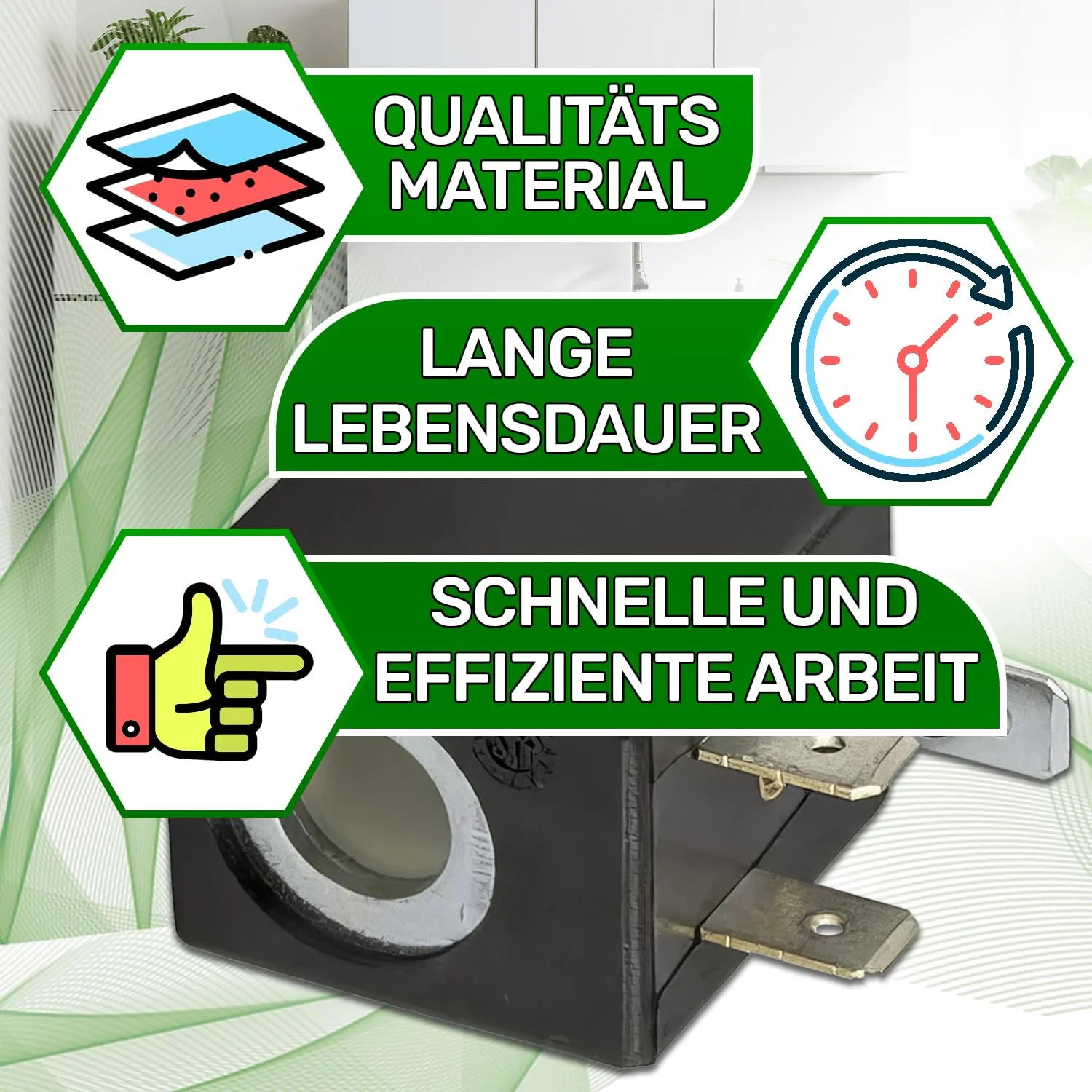 Coil Type AIF for Solenoid Valve 230 V 50 Hz with Hole Diameter 10 mm and Dimensions 29 x 22 x 27 mm ONIX TECH - Image 4