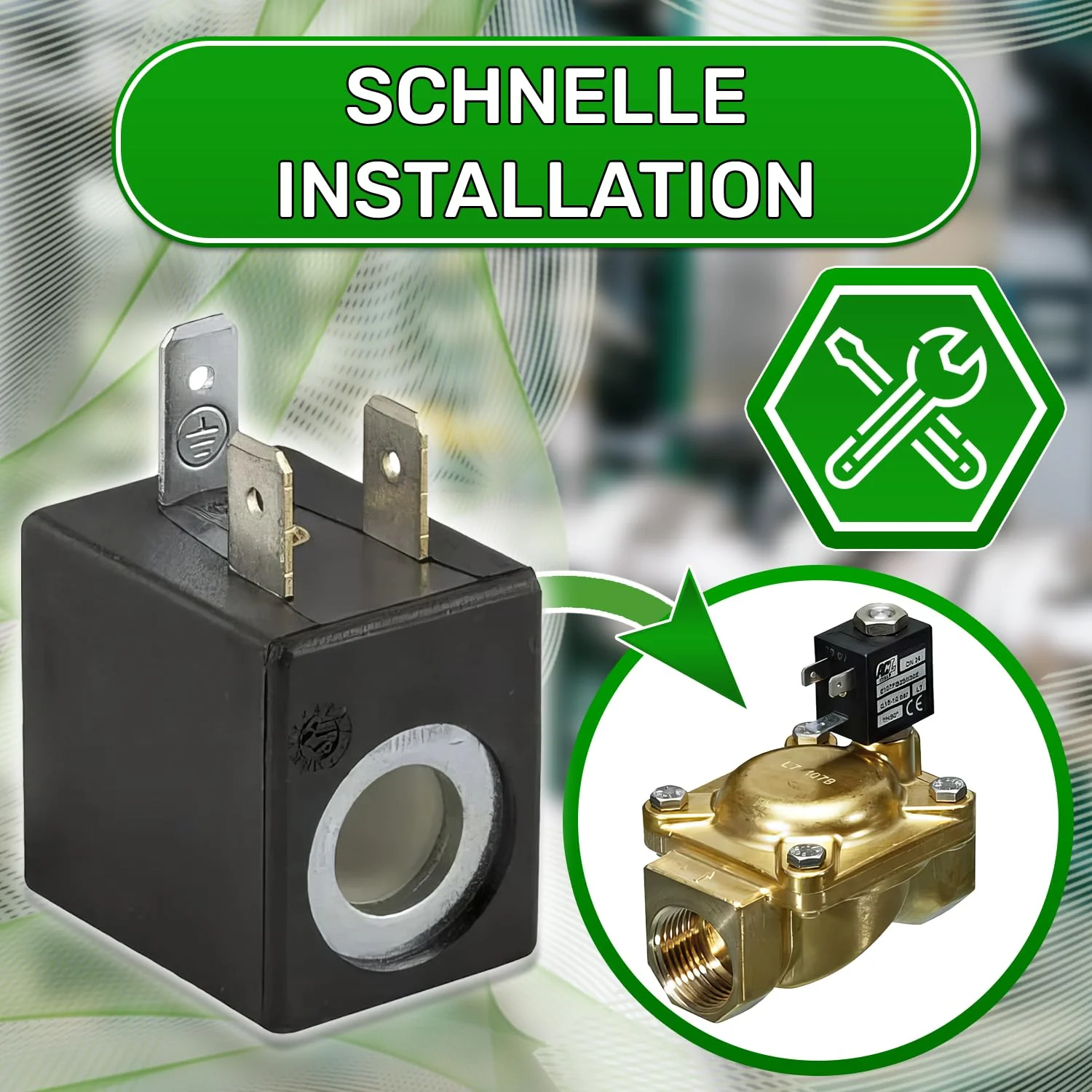 Coil Type AIF for Solenoid Valve 230 V 50 Hz with Hole Diameter 10 mm and Dimensions 29 x 22 x 27 mm ONIX TECH - Image 5
