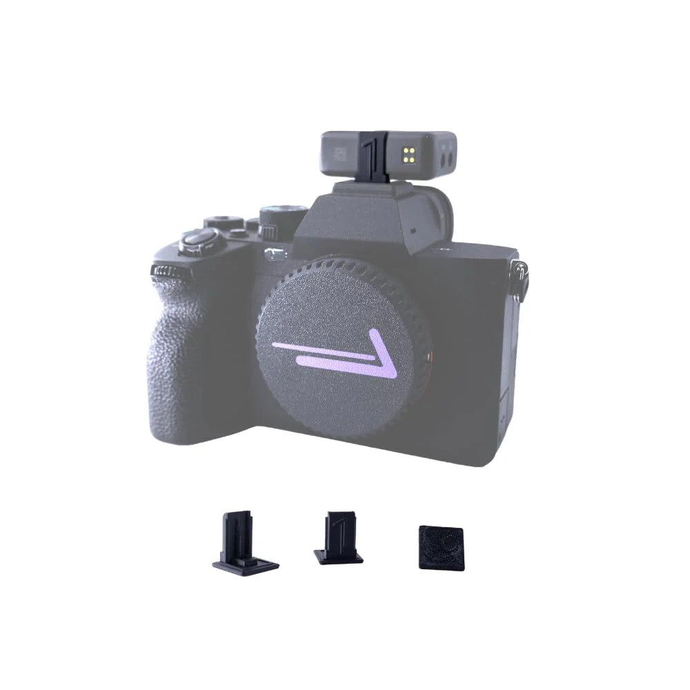 Cold Shoe Mount Replacement for DJI Mic, 3D Printed, Fits Camera Hot Shoe Mounted (3 Pack), Black, BCDM1M - Image 3