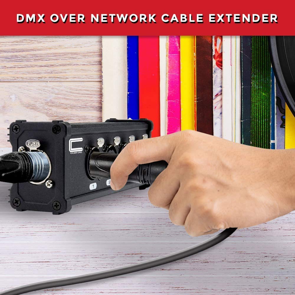COLUBER CABLE XLR Snake 4 Channel Audio Over Ethernet - DMX Snake XLR Over Ethernet RJ45 Audio Snakes Pair Male and Female Box - Image 4