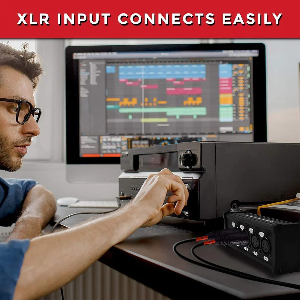 COLUBER CABLE XLR Snake 4 Channel Audio Over Ethernet - DMX Snake XLR Over Ethernet RJ45 Audio Snakes Pair Male and Female Box - Image 7