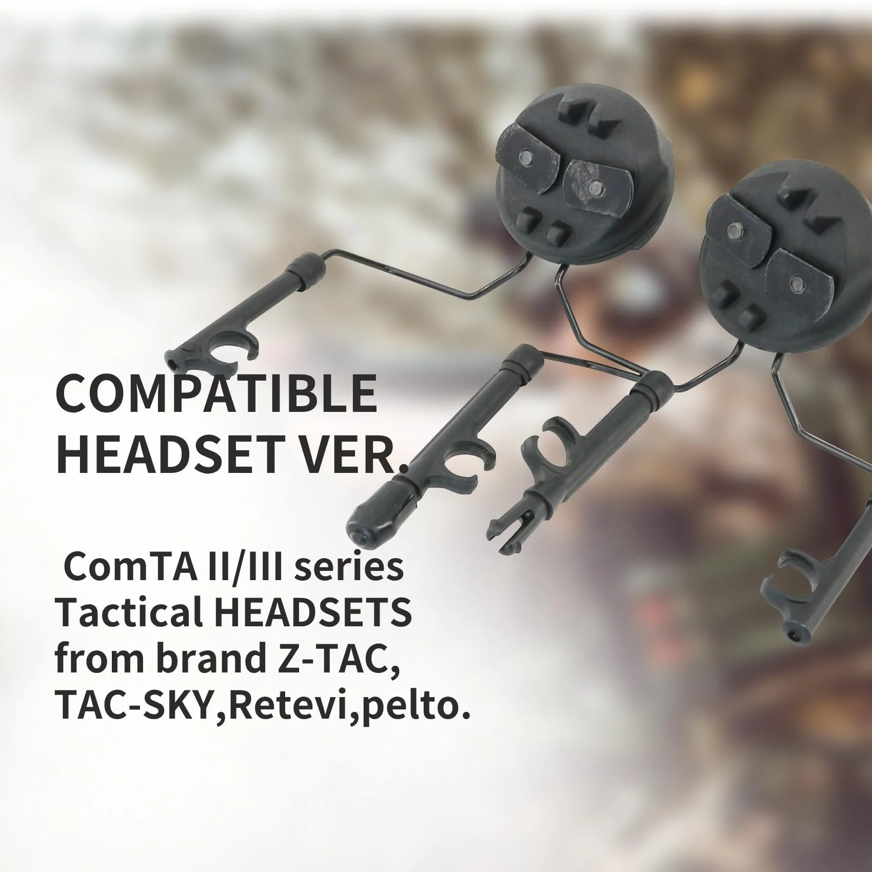 COM Rail Adapter Mouting Adapter Compatible with COMTAC Headsets & MTEK M-LOK Helmets for Airsoft Sports Black - Image 3
