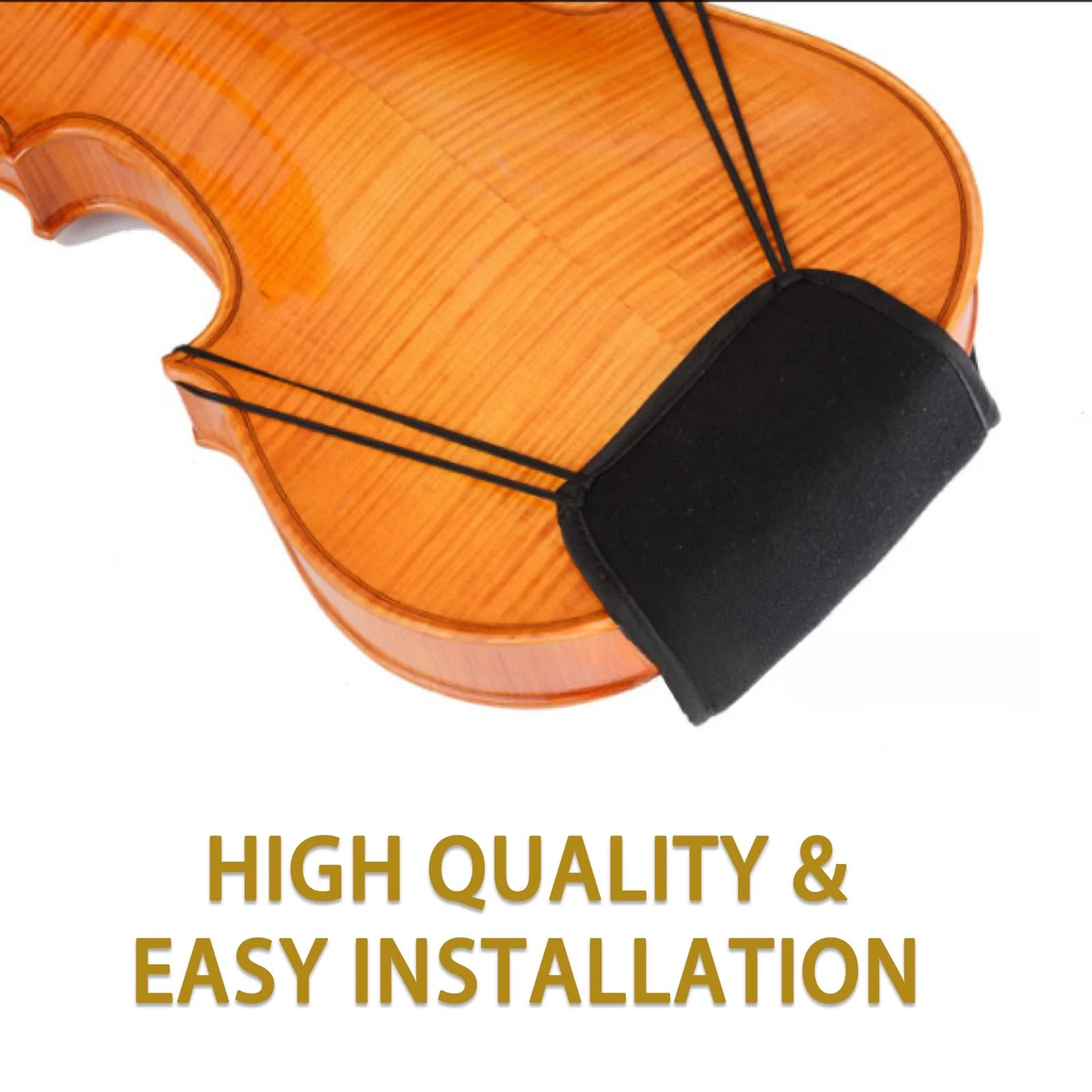 Comfortable 4/4-3/4 Violin Chin Shoulder Rest Pad, Pure Cotton Violin Support Pad Accessory for Enhanced Playing Experience - Image 3
