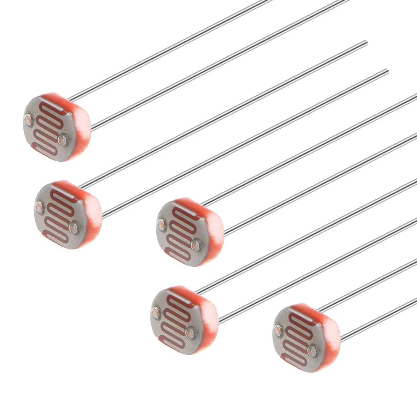 Comforty 20pcs 5mm Ohm Photoresistor LDR Resistor 5528 GL5528 Light Dependent Photoconductor 30pcs Photo Light Sensitive - Image 5