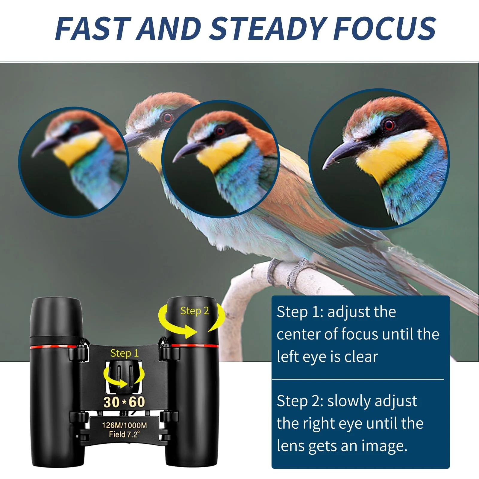Compact Binoculars for Adults and Kids, HD Mini Portable Outdoor Binoculars Children, Pocket Lightweight Folding for Bird Watching, Hunting, Concert, Theater, Opera, Traveling, Tourism, Shows - Image 6