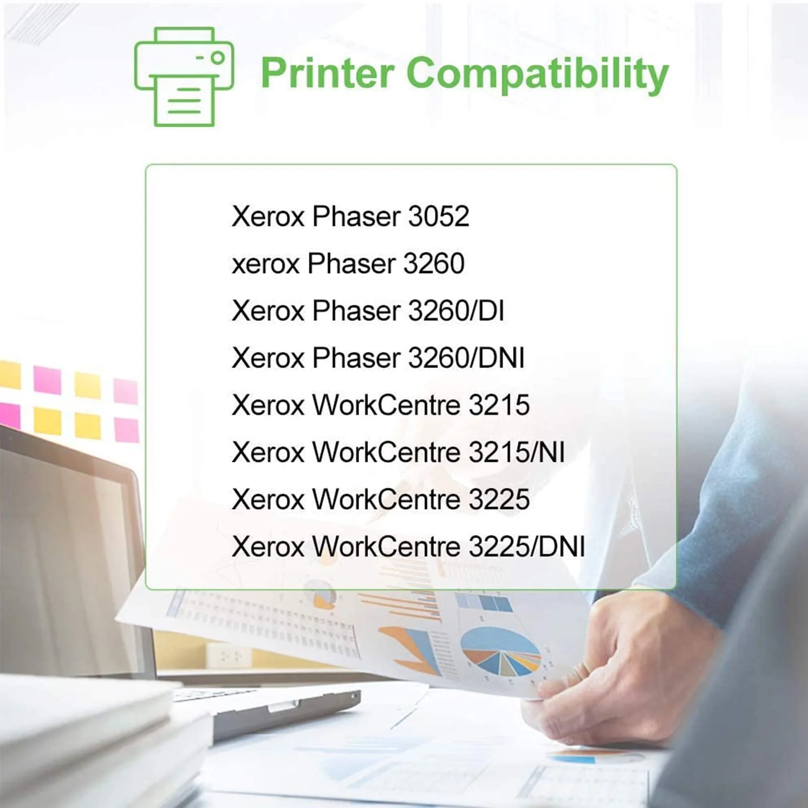 Compatible 101R00474 Drum Unit Replacement for Xerox 3215/3225/3260 Drum Cartridge for Phaser 3260DNI 3260DI WorkCentre 3215NI 3225DNI Drum-1PCS - Image 2