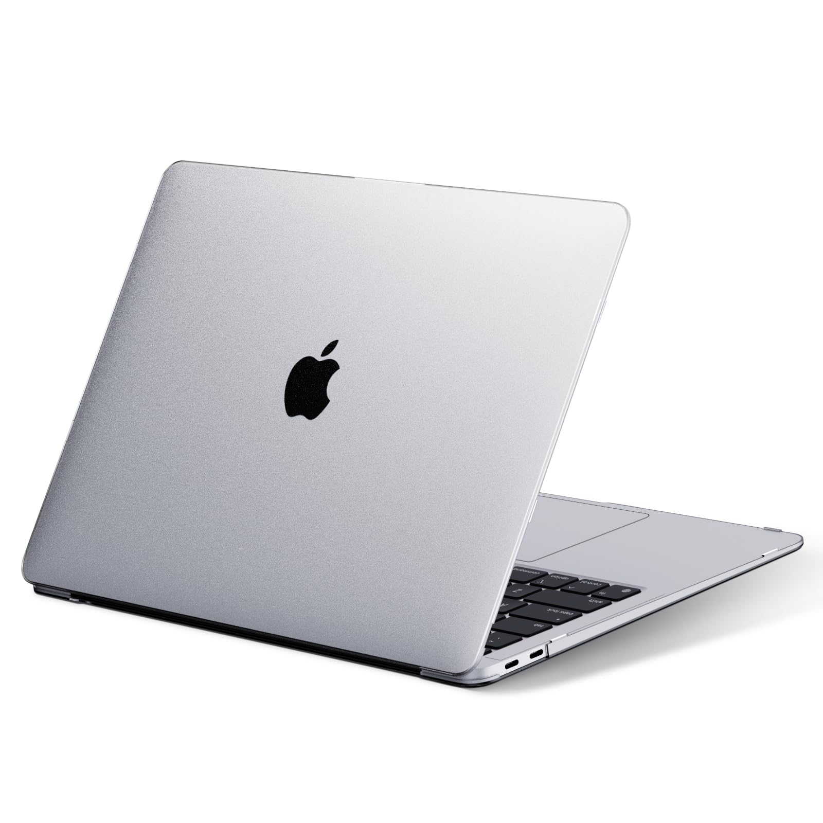 Compatible for Macbook Air 13 inch Case M1 2020 2019 2018 [Same as Bare Device] Sturdy Protective Hard Shell Cover for Laptop A2337 A2179 A1932 - Space Gray Clear - Image 8