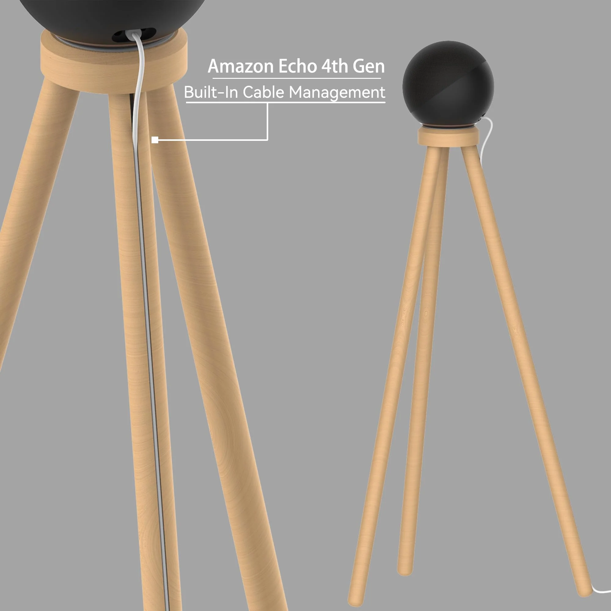 Compatible for sonos era100 and Echo 4th Gen Smart Speaker Wood Stand sonos era100&echo 4th Gen - Image 7