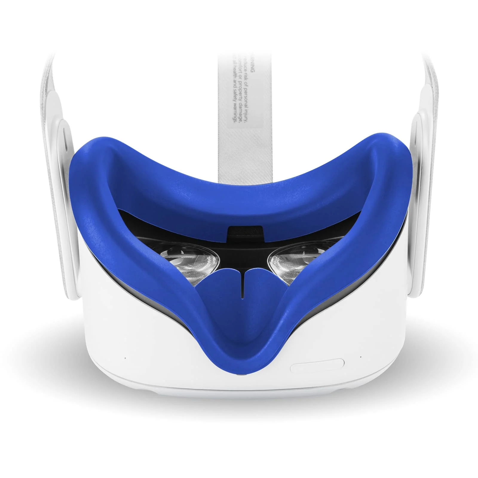 Compatible with Oculus Quest 2 Accessories, VR Silicone face Cover, VR Shell Cover,Compatible with Quest 2 Touch Controller Grip Cover,Protective Lens Cover,Disposable Eye Cover Blue - Image 4
