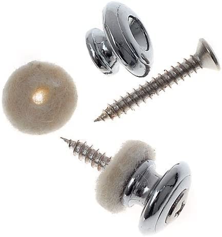 Complete 3 String Box Guitar Replacement Part inclued Saddle Bridge Tuning Pegs Keys Control Knobs Strap Locks Screws Washers Chrome silver - Image 5
