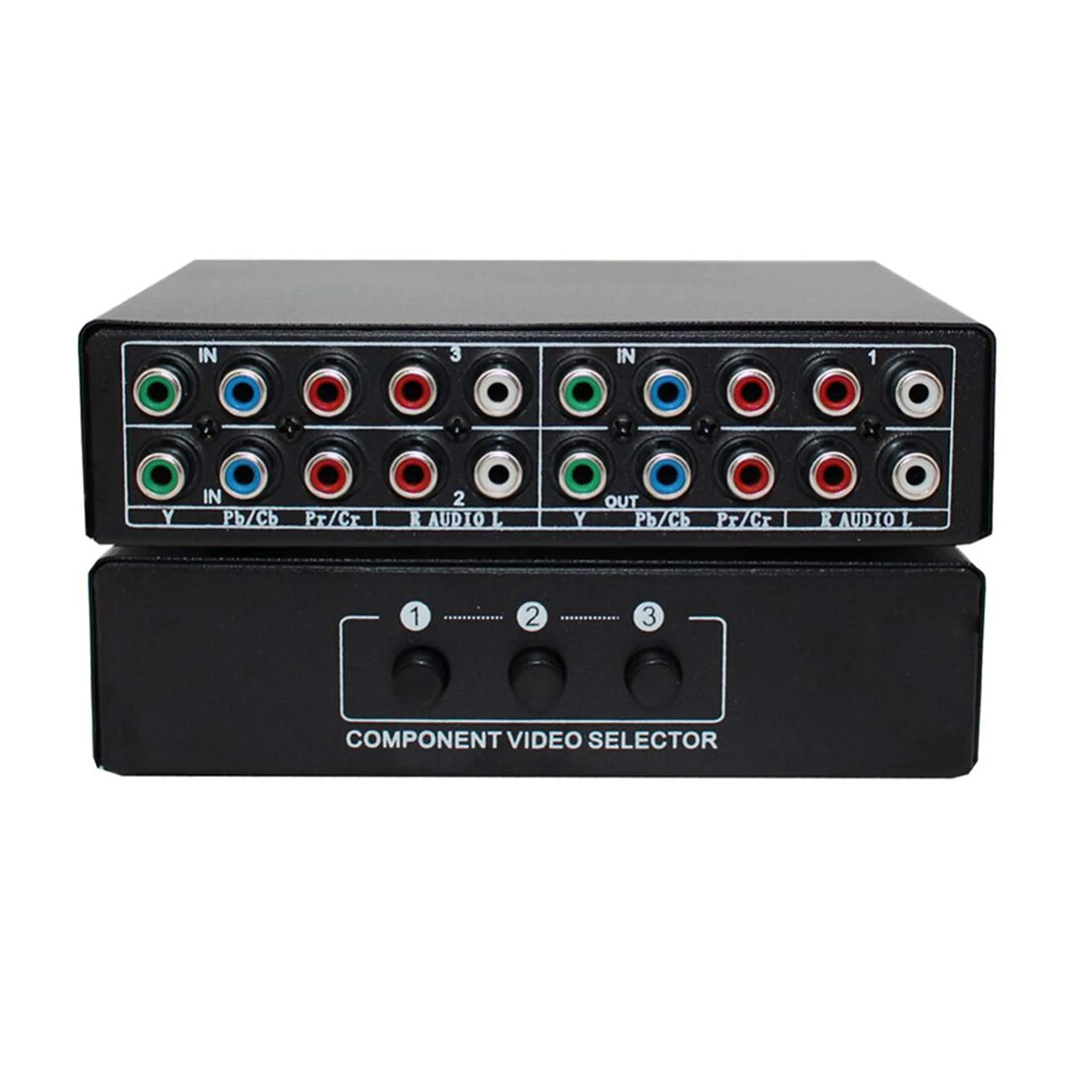 Component AV Video Switch Box 3 in 1 Out, BolAAzuL 3 Port 5 RCA YPbPr Cable RGB Component AV Switcher Selector Converter 3-Way Plug & Play for Retro Gaming PS2 Wii Xbox DVD Player TV 3X1 Switch - Image 9