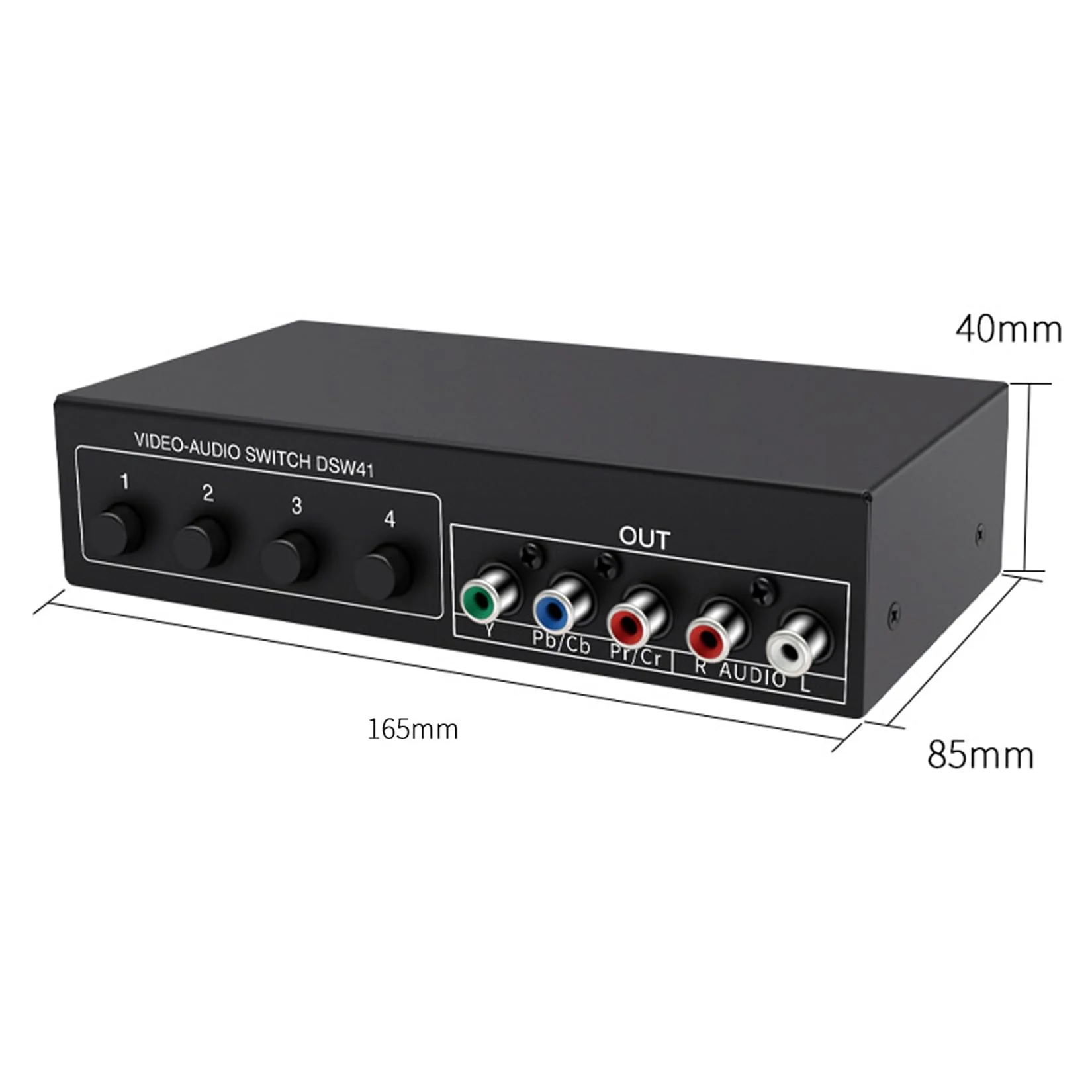 Component AV Video Switch Box 4 in 1 Out, BolAAzuL 4 Port 5 RCA YPbPr Cable RGB Component AV Switcher Selector Converter 4-Way Plug & Play for Retro Gaming PS2 Wii Xbox DVD Player TV 4X1 Switch - Image 7