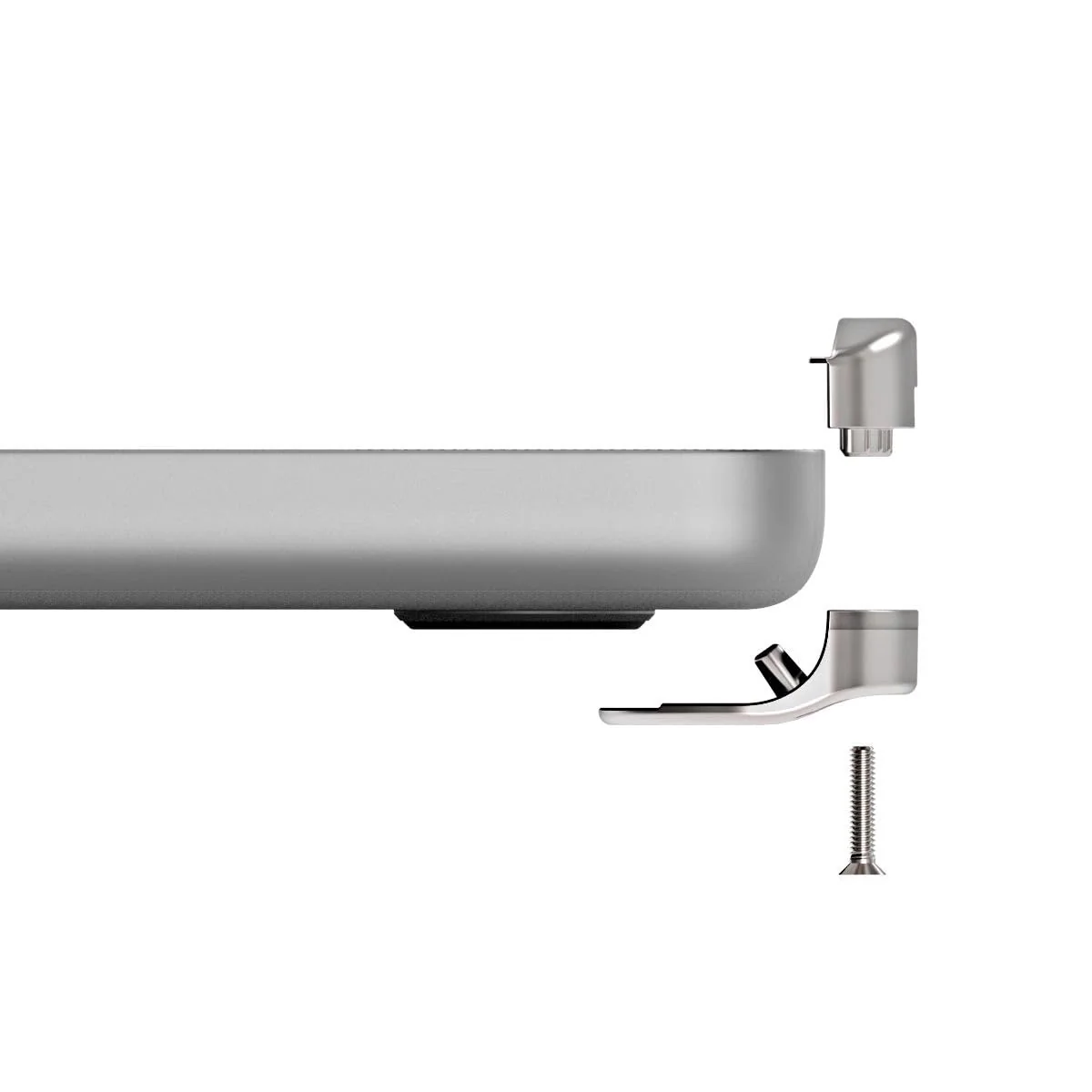 Compulocks Ledge Lock Adapter and keyed Cable Lock for M1,M2 & M3 MacBook Pro 16" Silver - Image 5