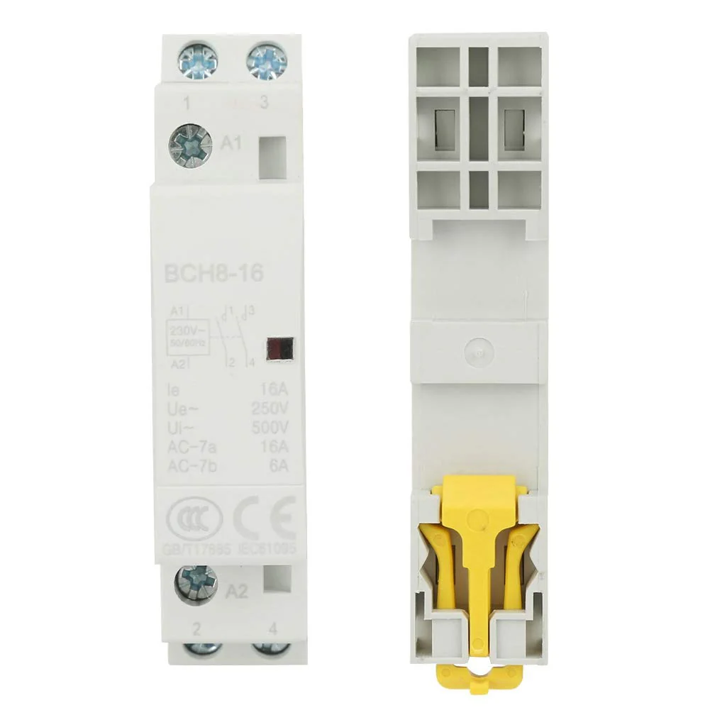 Contactor, 220 V/230 V, DIN rail, household AC contactor, 16 A contactor, number of main contacts, 2P, 2NO 50/60 Hz, circuit control - Image 6