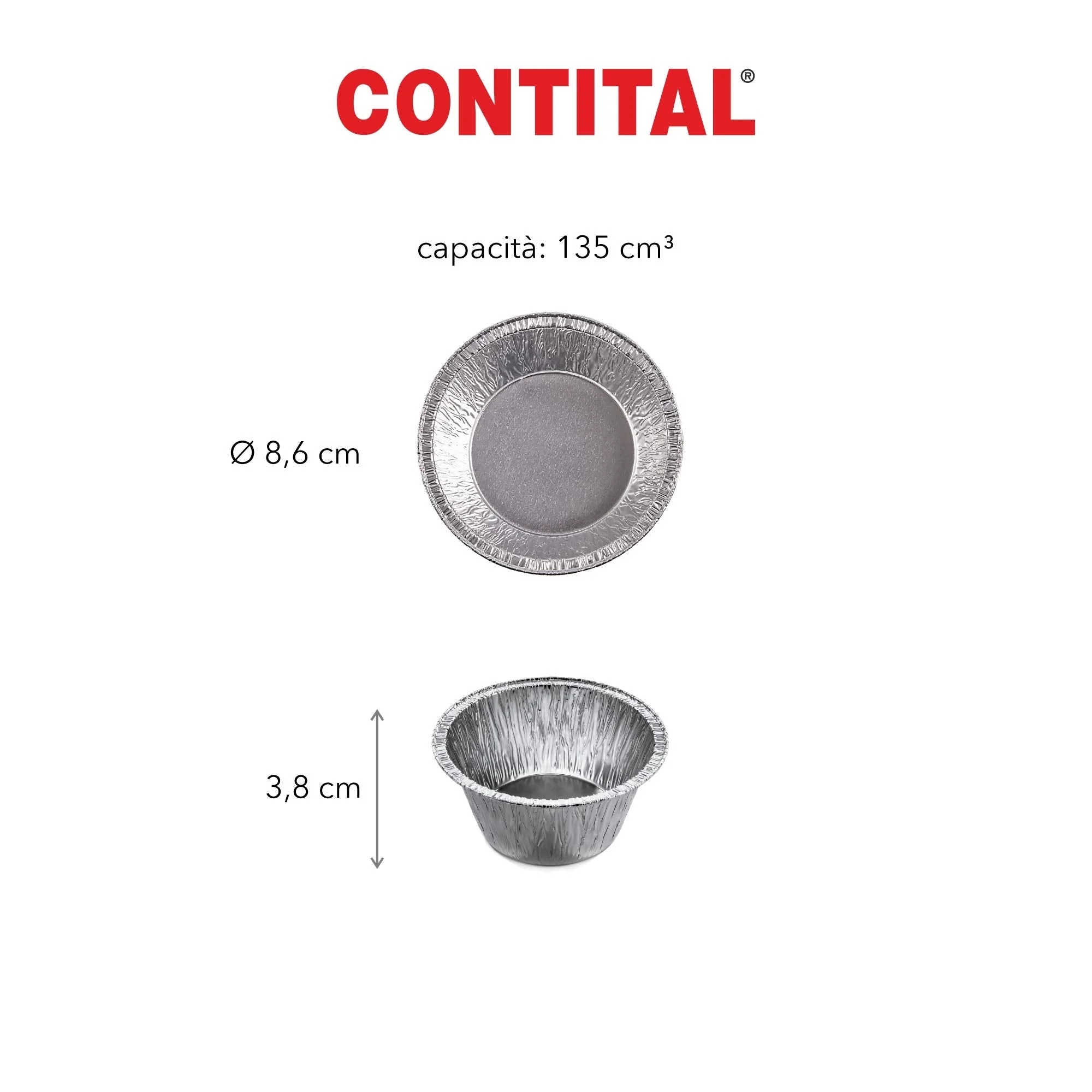 contital 15 va0510 Packs of 100 Collecting Trays Aluminium Silver - Image 2