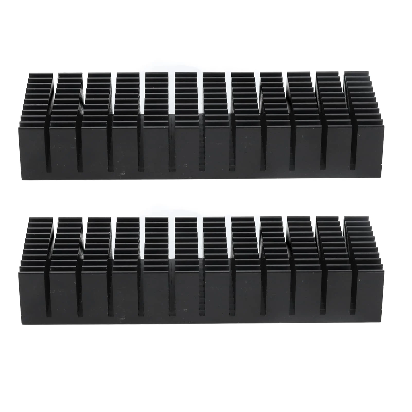 Cooling Fins, Aluminium Heatsink, Pack of 2, Slotted Design, 120 x 40 x 20 mm, High Efficiency for Electronic Components for CPU (with Adhesive) - Image 6