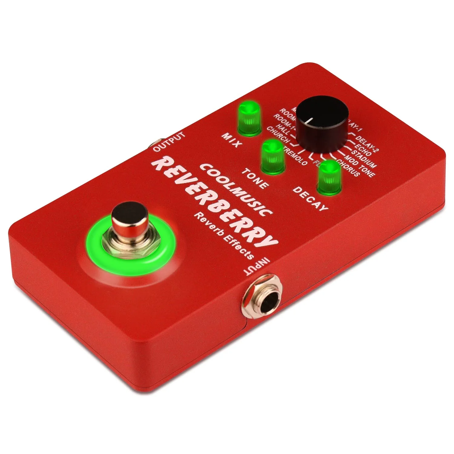Coolmusic Multi Effects Pedal Digital Guitar Pedal with 16 Effects True Bypass - Image 5