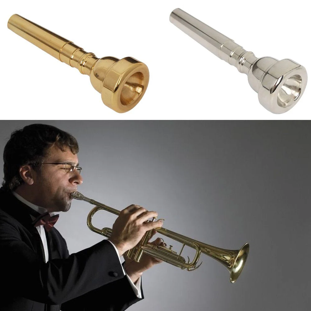 Cornet Mouthpiece Bullet-Shape Mouthpiece Tone Musical Trumpet Fit for 7C Size - Image 2