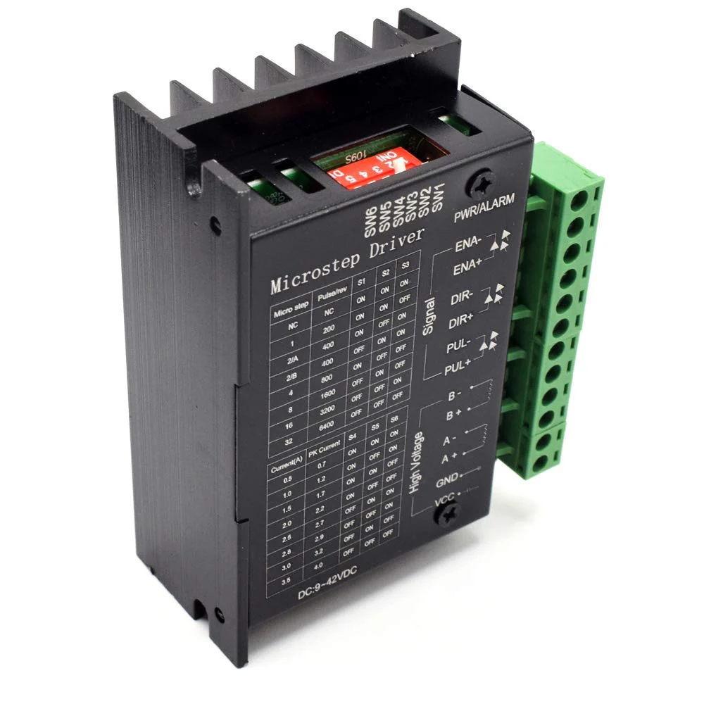COVVY TB6600 4A 9-42V Stepper Motor Control CNC Controller 32 Segments 2/4 Phase Hybrid Stepper Motor Control Board - Image 5