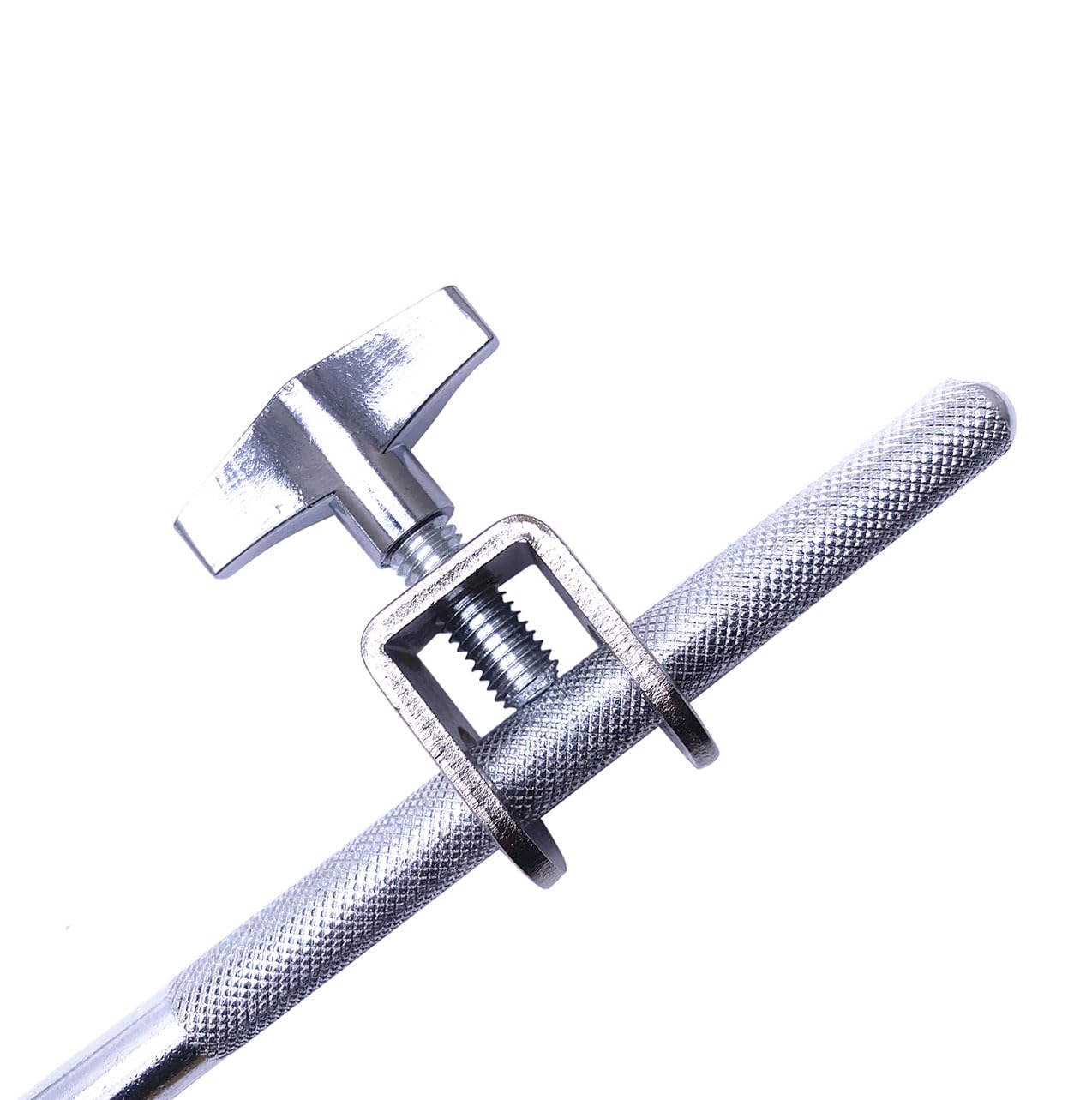 Cowbell Clamp Percussion Mounting Bracket with Z Arm Holder for Drum Set Accessory Chrome - Image 4