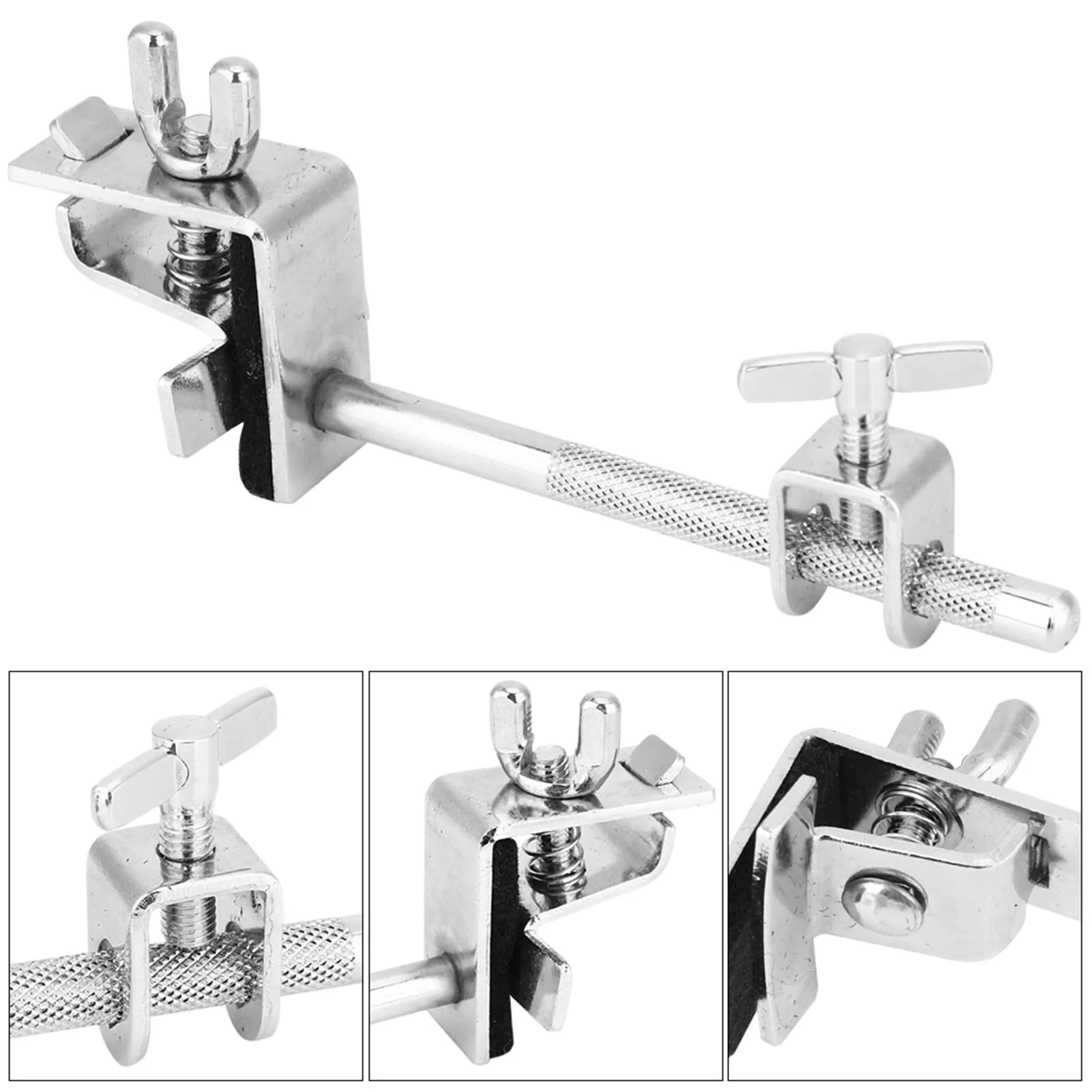 Cowbell Clamp Up or Down Adjustment, Bass Drum Hoop, WC51 Cowbell Holder, Jazz Drum Kit Hoop Clamp, Cowbell Instrument Accessories for Drummer Rattle - Image 6