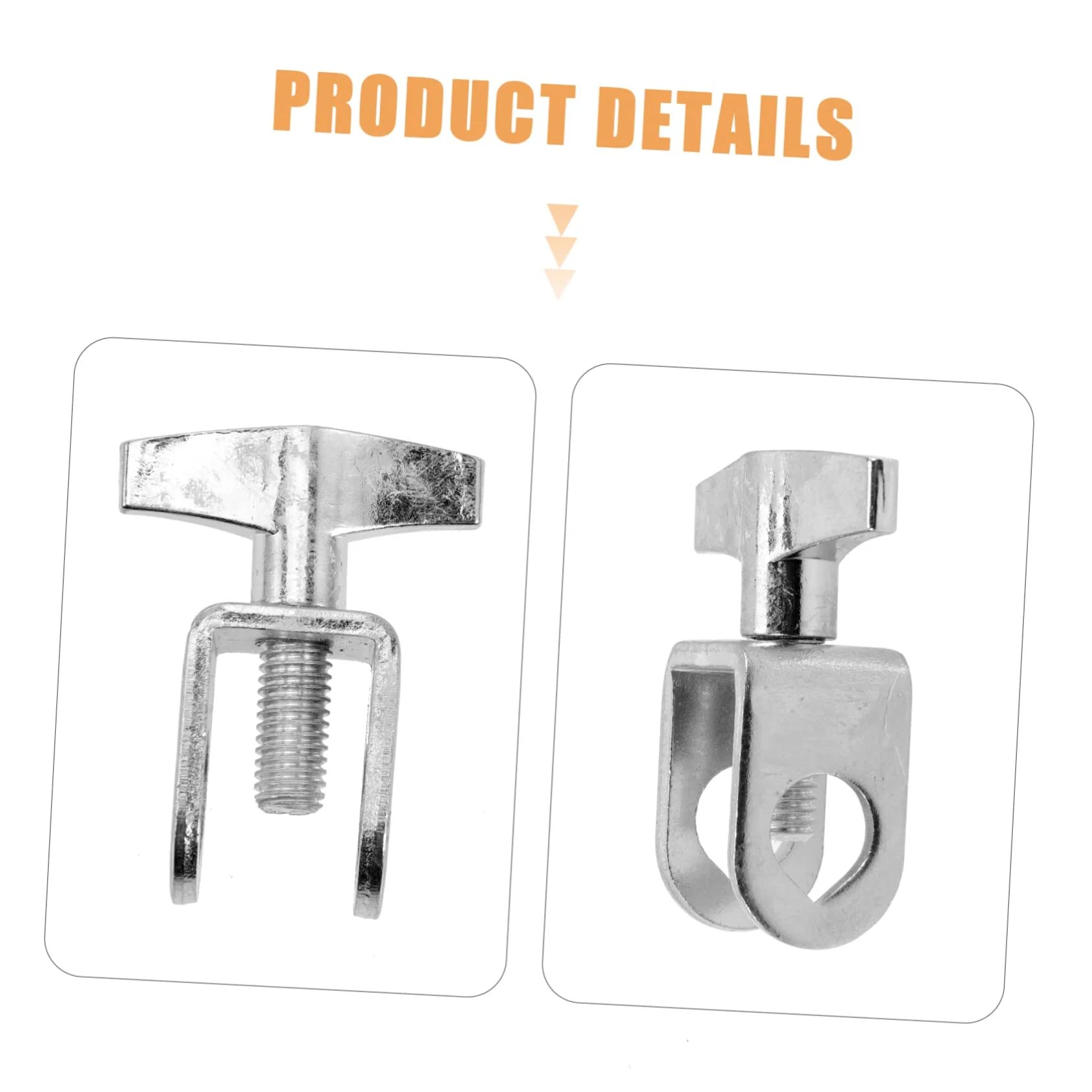 Cowbell Clip Hardware Brackets Metal Bracket Moon Gels for Drums Drum Set Cowbell Clip Cowbell Mounting Clamp Cowbell Accessories Drum Music Instrument Part Metal Cowbell Clip - Image 6
